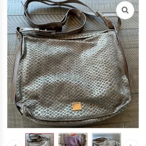 KOOBA JOHNNY CROSSBODY SNAKESKIN PRINT LEATHER